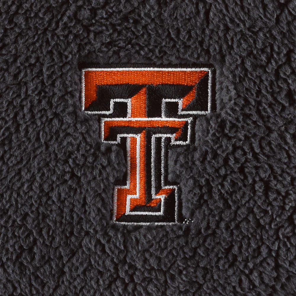 Women's Charcoal Texas Tech Red Raiders Fluffy Cowl Pullover