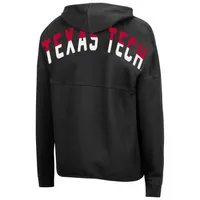 Sweat à capuche Colosseum Black Texas Tech Red Raiders 2-Hit Full-Zip pour femme