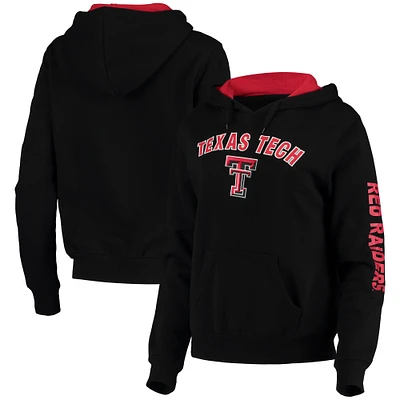 Women's Colosseum Black Texas Tech Red Raiders Loud and Proud Pullover Hoodie