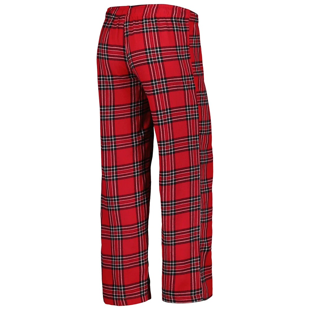 Women's Concepts Sport Red/Black Texas Tech Red Raiders Badge T-Shirt & Flannel Pants Sleep Set