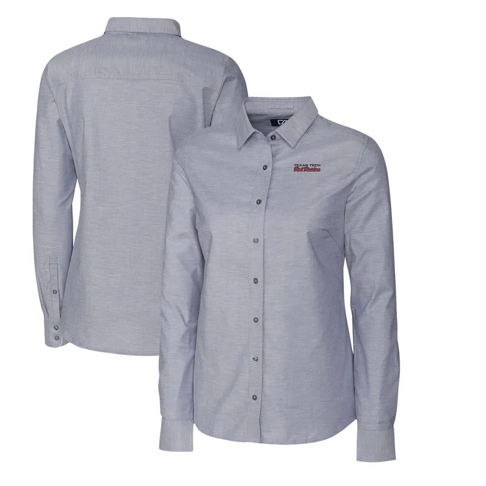 Lids Texas Tech Red Raiders Cutter & Buck Women's Oxford Stretch Long  Sleeve Button-Up Shirt - Charcoal