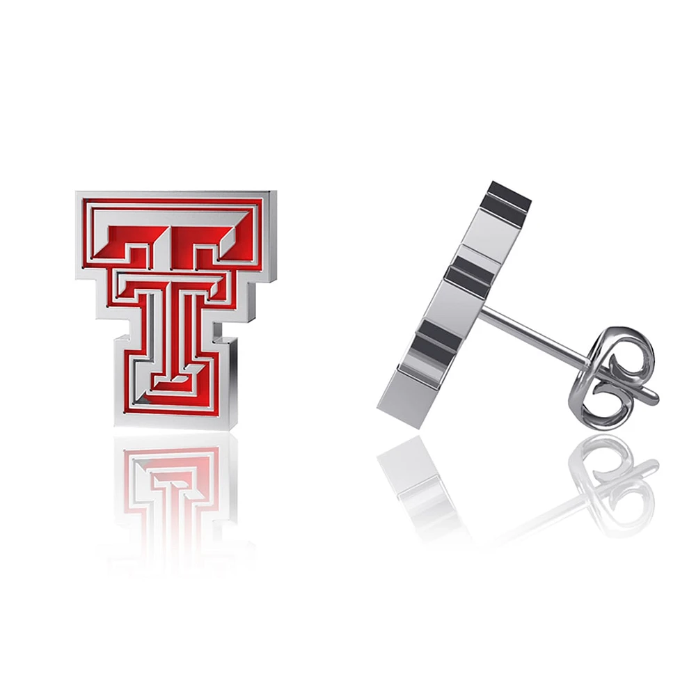 Women's Dayna Designs Texas Tech Red Raiders Enamel Post Earrings