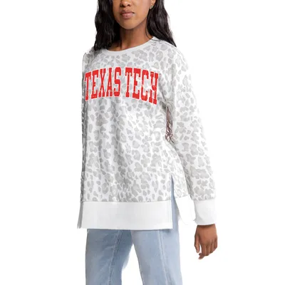 Texas Tech Red Raiders Gameday Couture Women's Side-Slit French Terry Crewneck Sweatshirt - Gray