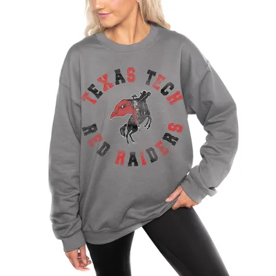 Lids Texas Tech Red Raiders Gameday Couture Women's Twice As Nice Faded Crewneck  Sweatshirt - Gray