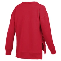 Sweat-shirt à poche pour femme Pressbox Red Texas Tech Raiders