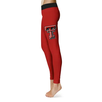 Texas Tech Red Raiders Women's Plus Solid Yoga Leggings