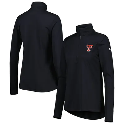 Washington Wizards Under Armour Women's Combine Authentic Lockup Tri-Blend Performance Half-Zip Jacket - Red