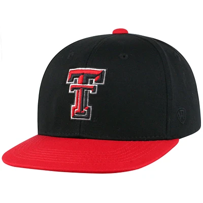 Casquette snapback Victory Maverick des Raiders noirs de Texas Tech pour jeunes Top of the World