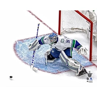 Thatcher Demko, les Canucks de Vancouver, remportent leur première victoire en séries éliminatoires la Coupe Stanley sans signature