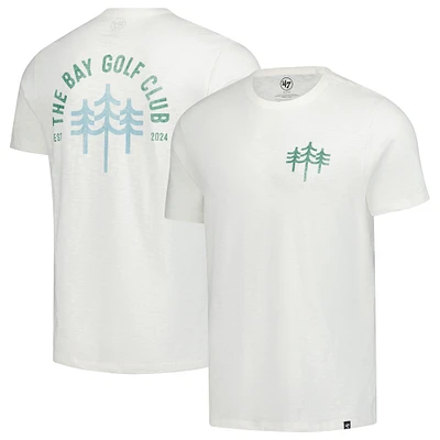 Men's '47  White The Bay Golf Club Distressed Backer Scrum T-Shirt