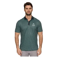 Men's Flag & Anthem  Green The Bay Golf Club All-Over Logo Polo