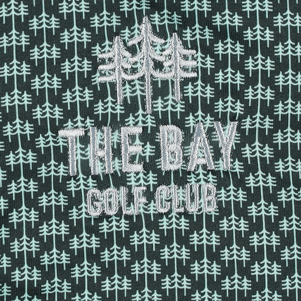 Men's Flag & Anthem  Green The Bay Golf Club All-Over Logo Polo