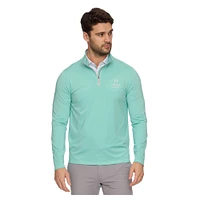 Men's Flag & Anthem  Light Green The Bay Golf Club Journey Performance Quarter-Zip Pullover