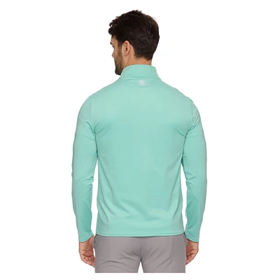 Men's Flag & Anthem  Light Green The Bay Golf Club Journey Performance Quarter-Zip Pullover