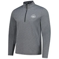 Men's Greyson Clothiers  Heather Gray The Bay Golf Club Sequoia Quarter-Zip Pullover