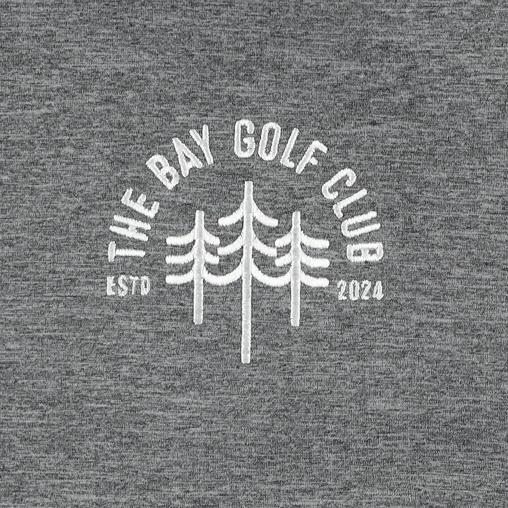 Men's Greyson Clothiers  Heather Gray The Bay Golf Club Sequoia Quarter-Zip Pullover