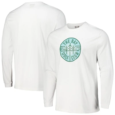 Men's Ahead White The Bay Golf Club Berkley Long Sleeve T-Shirt