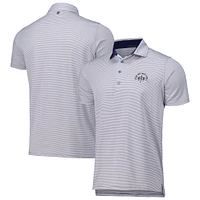 Men's Greyson Clothiers Gray The Bay Golf Club Saranac Performance Polo