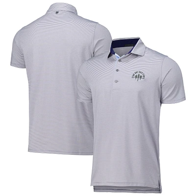 Polo gris Greyson Clothiers The Bay Golf Club Saranac Performance pour hommes