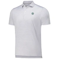 Polo performance poids plume uni Huron de Johnnie-O Gray The Bay Golf Club pour homme