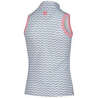 Girl's Youth FootJoy  White The Charles Schwab Challenge Sleeveless Polo