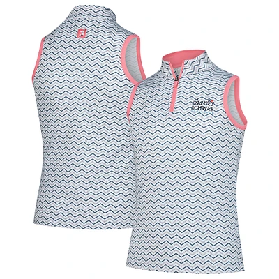 Girl's Youth FootJoy  White The Charles Schwab Challenge Sleeveless Polo