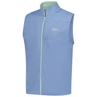Gilet en tricot ottoman entièrement zippé bleu clair The Charles Schwab Challenge de FootJoy pour homme