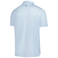Men's FootJoy  Light Blue The Charles Schwab Challenge ProDry Loop Print Lisle Polo