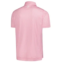 Men's FootJoy  Pink The Charles Schwab Challenge ProDry Houndstooth Geo Lisle Polo