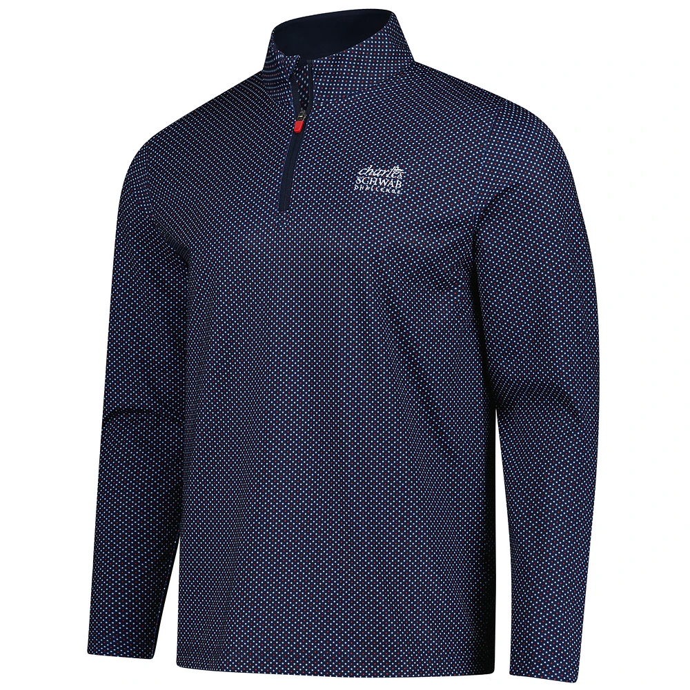 Men's Puma x Volition  Navy The Charles Schwab Challenge Micro Star Quarter-Zip Pullover