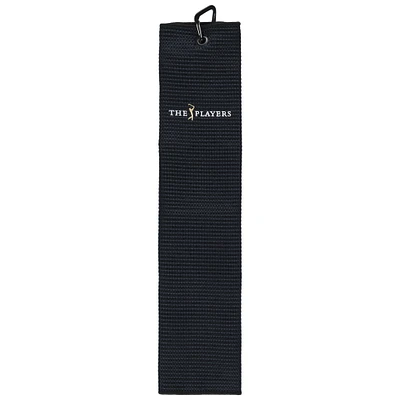 Black THE PLAYERS Microscrubber Golf Towel