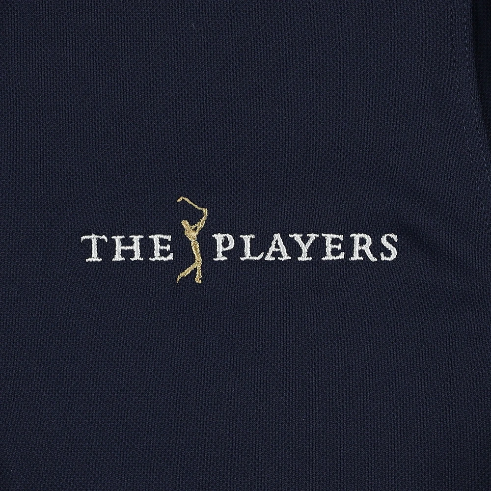 Boy's Youth Under Armour  Navy THE PLAYERS Pique Half-Zip Pullover