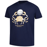 Boy's Youth Under Armour  Navy THE PLAYERS Raglan Tech T-Shirt