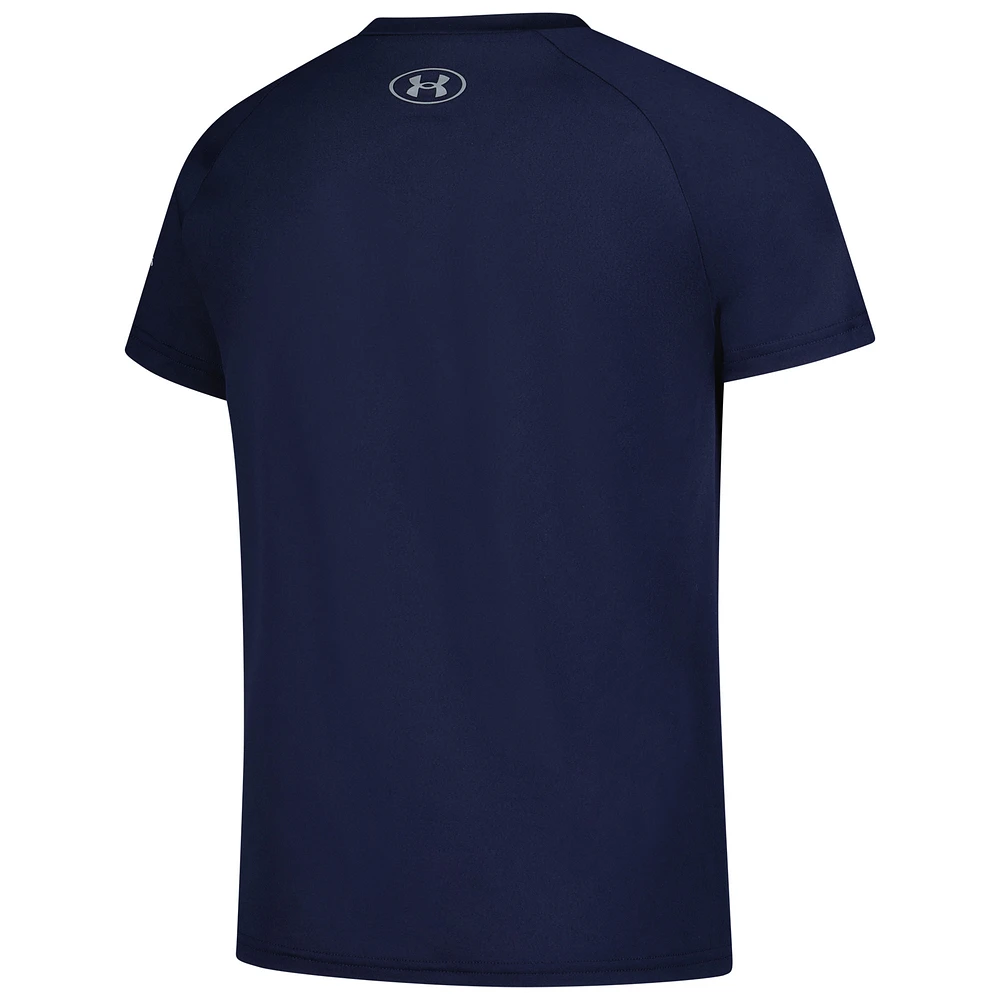 Boy's Youth Under Armour  Navy THE PLAYERS Raglan Tech T-Shirt