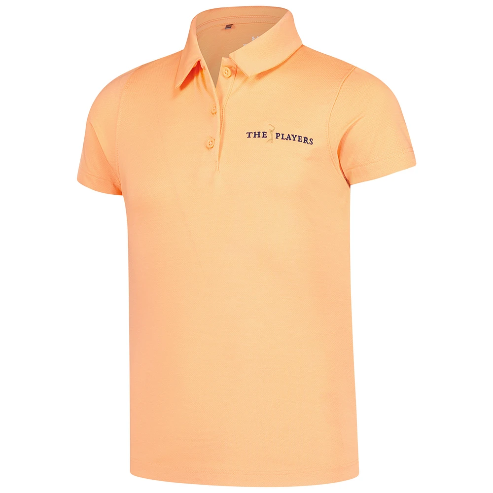 Girl's Youth Under Armour  Orange THE PLAYERS Playoff Polo