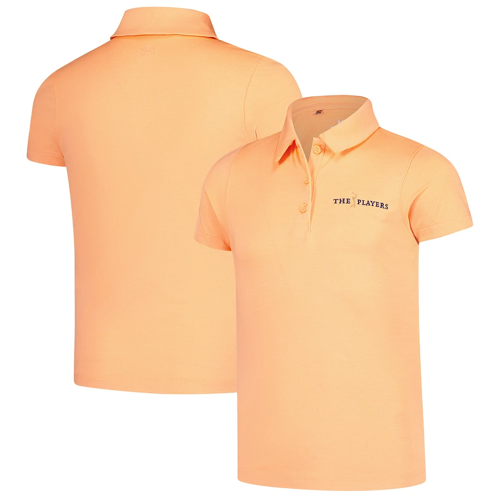Girl's Youth Under Armour Orange THE PLAYERS Playoff Polo