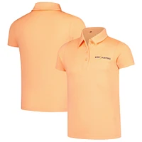 Girl's Youth Under Armour  Orange THE PLAYERS Playoff Polo