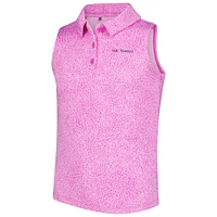 Polo sans manches rose à imprimé Blade pour fille Under Armour THE PLAYERS