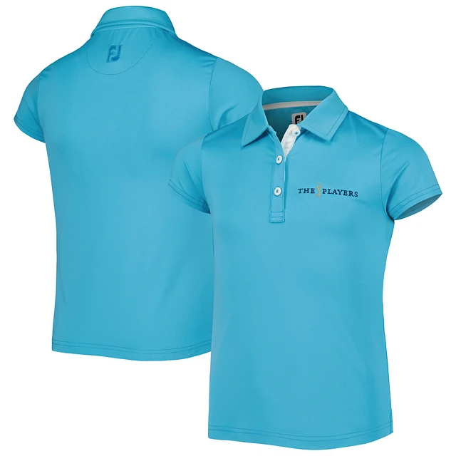 girls teal polo
