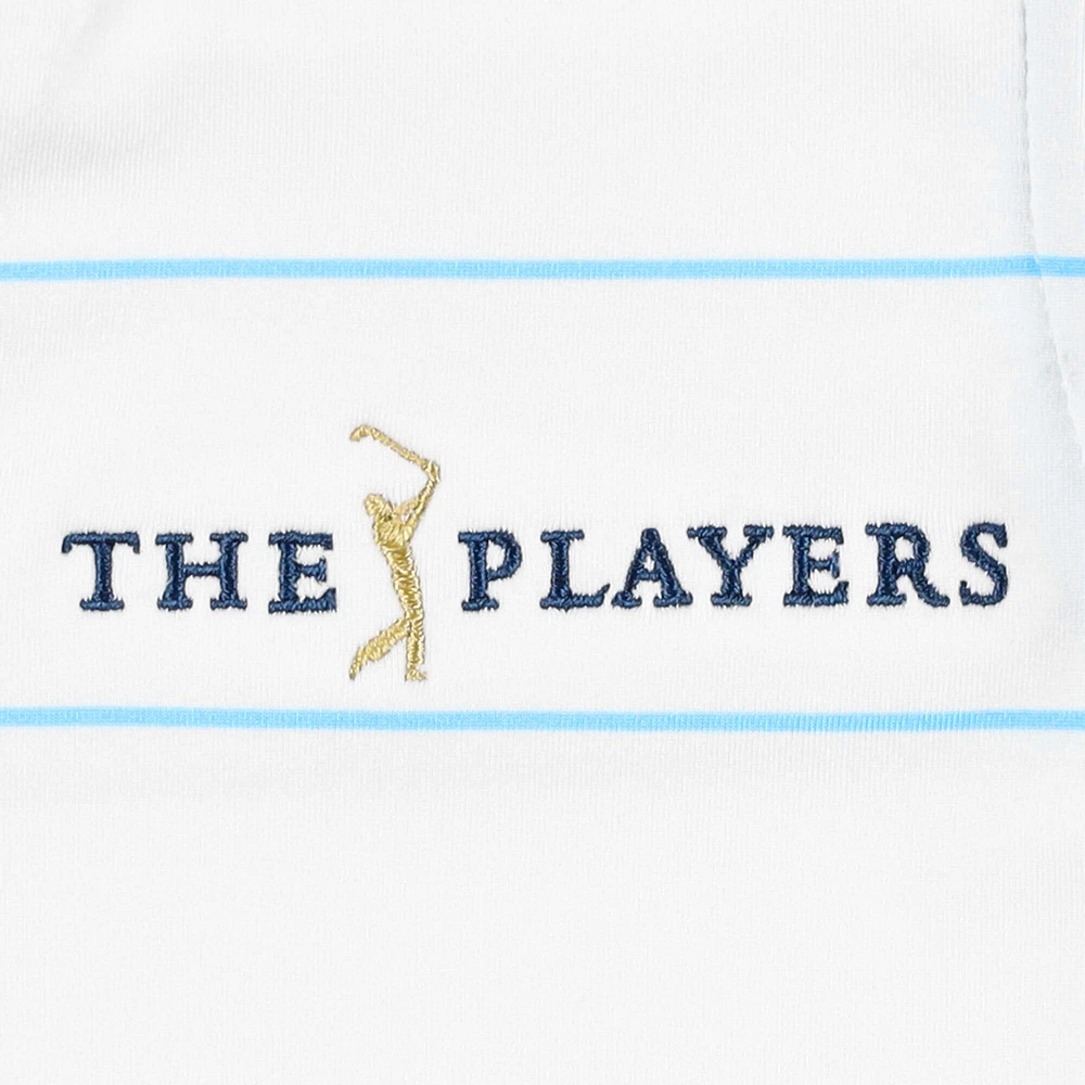 Polo sans manches à col en V THE PLAYERS ProDry pour jeunes filles FootJoy blanc