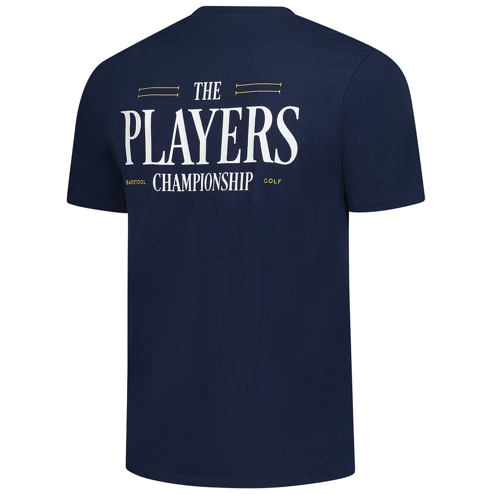 T-shirt de golf pour homme avec logo universitaire THE PLAYERS 2025 bleu marine