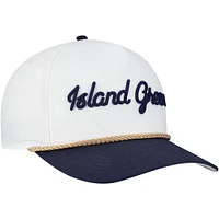 Men's Barstool Golf  White THE PLAYERS Island Green Rope Adjustable Hat