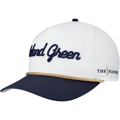 Men's Barstool Golf  White THE PLAYERS Island Green Rope Adjustable Hat