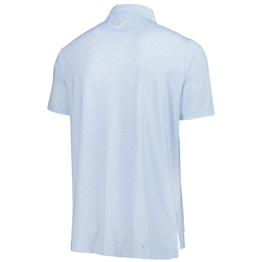 Men's FootJoy  Light Blue 2025 THE PLAYERS ProFry Figure Lisle Polo