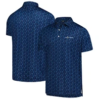 Polo bleu marine FootJoy THE PLAYERS ProDry à imprimé intégral pour homme