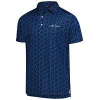 Polo bleu marine FootJoy THE PLAYERS ProDry à imprimé intégral pour homme