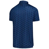 Polo bleu marine FootJoy THE PLAYERS ProDry à imprimé intégral pour homme