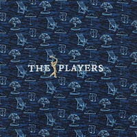 Polo bleu marine FootJoy THE PLAYERS ProDry à imprimé intégral pour homme