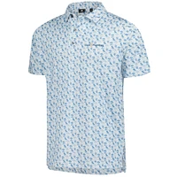 Men's FootJoy  White THE PLAYERS ProDry All Over Print Polo