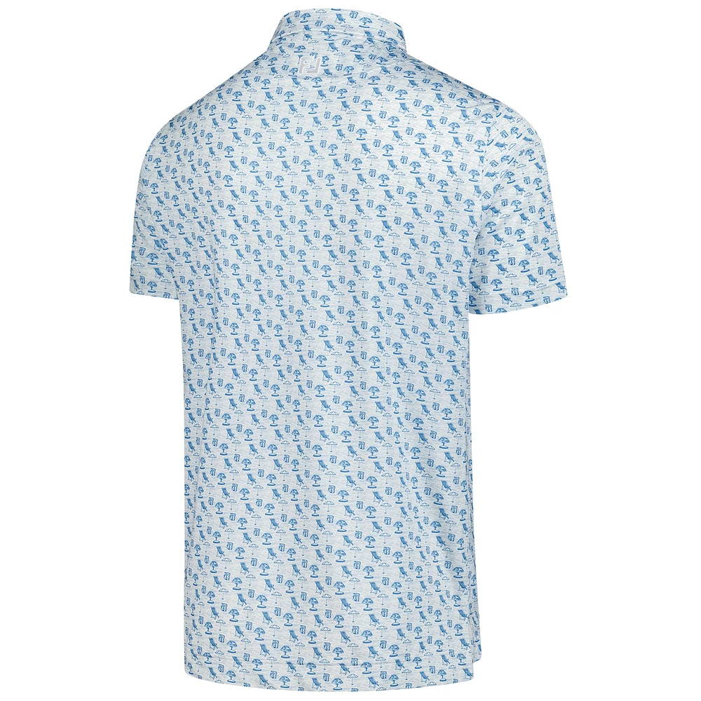 Men's FootJoy  White THE PLAYERS ProDry All Over Print Polo
